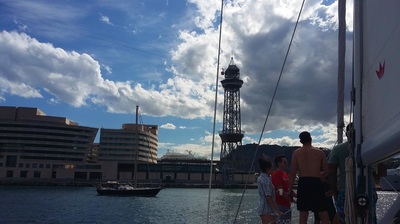 Visiting Port Vell-Barcelona by boat