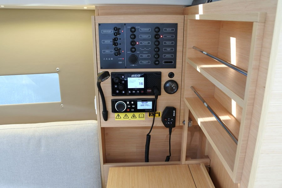 Chart table of the Beneteau Oceanis 30.1 for rent in Barcelona